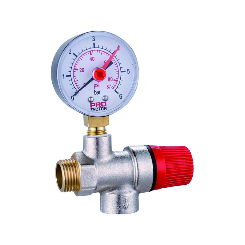 HL-6080-1 Water Heater Mini Pressure Relief - High & Low-Temperature Brass Safety Valve HengliHVAC